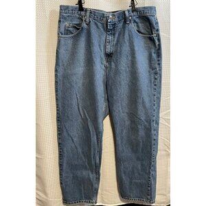 Wrangler jeans mens 35 x 31 relaxed fit tapered high rise 976T1DR blue